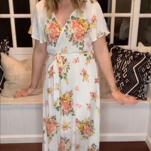 Carly Jean Los Angeles Saige Floral Wrap Dress